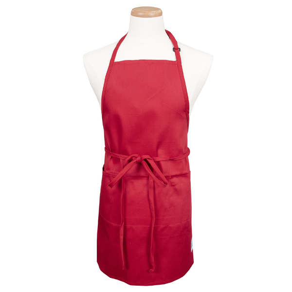 Chef Revival Chef 24/7Front-of-the House Gourmet Bib Apron - Red 601BAO-3-RD